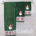 LifeWheel Motif bonhomme de neige de Noël en coton avec 1 serviette de bain et de 2 serviettes Essuie-mains - B017N7ZR9G